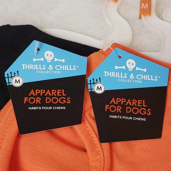 🟠Thrills & Chills Halloween Dog Apparel - Glow in Dark Shirt & Reflective Dress - Picture 13 of 15